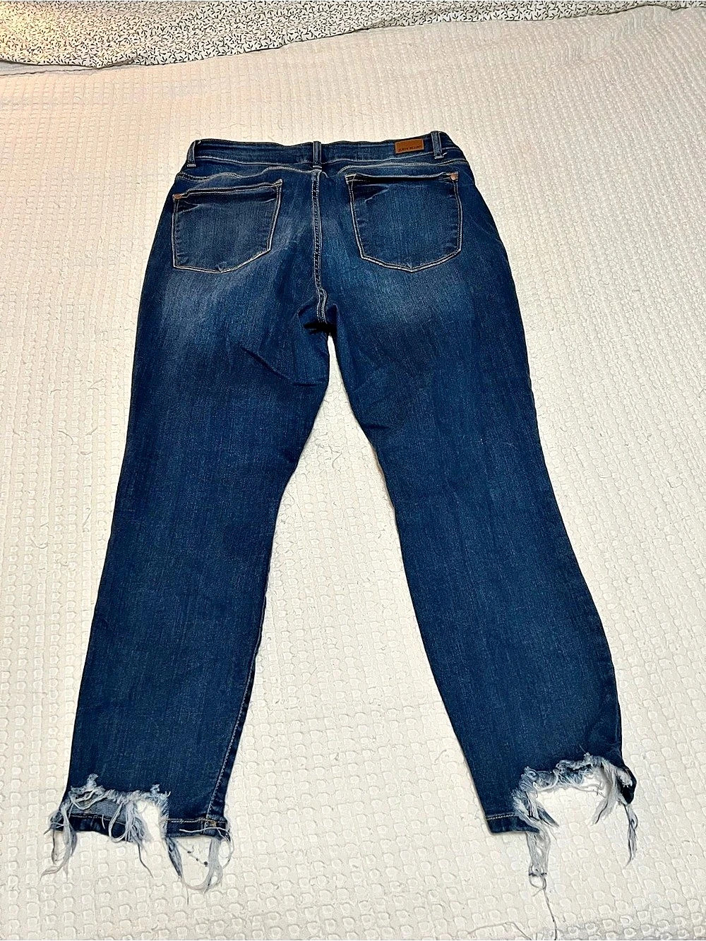 Judy Blue Relaxed Fit Distressed Boot Cut Jeans Blue Waist 14W